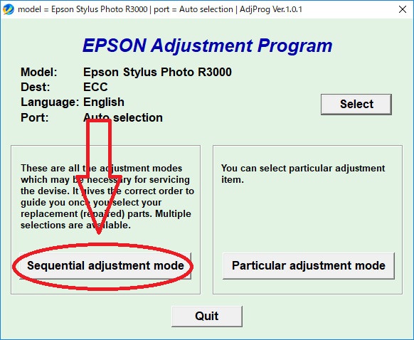 Epson Adjustment Program Px 5v用 使用方法 廃インクリセットtools